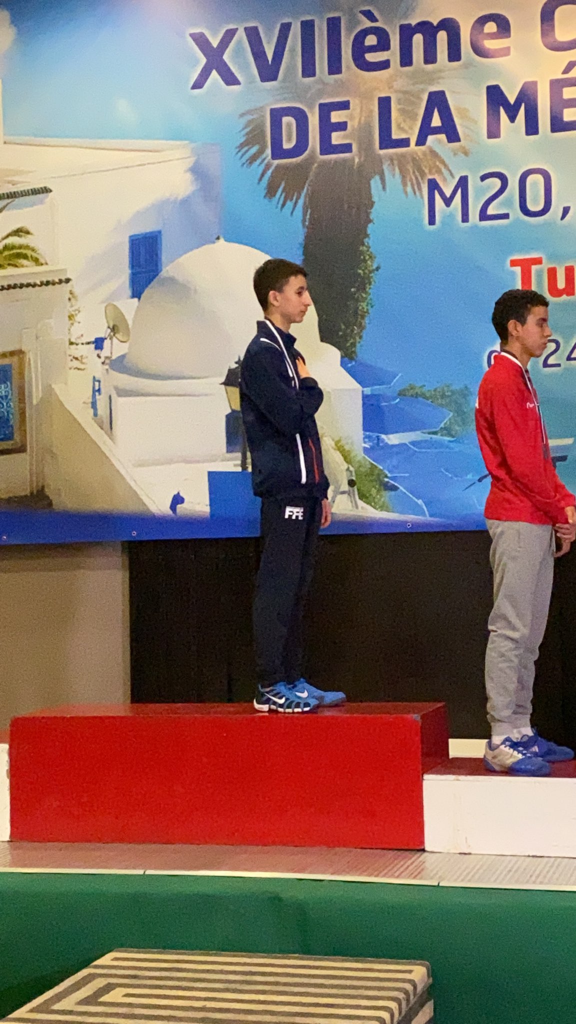 Championnats M15 à Tunis 25 janvier 2020 vainqueur HUGO VALIERE